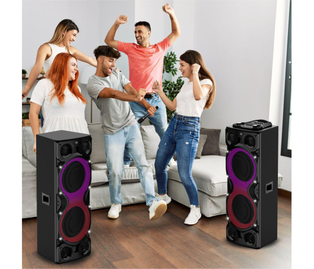 MANTA MINOS PRO SPK1204X800D zestaw głośników BT, karaoke + imkrofon - 1476990 - zdjęcie 6